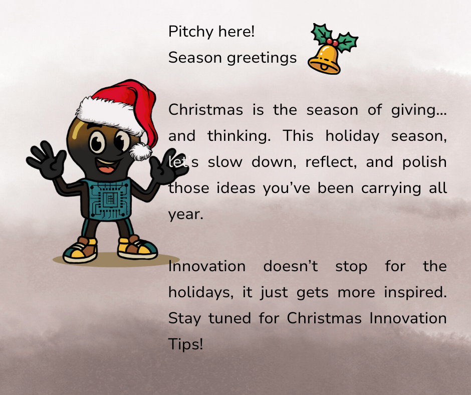 Pitchy here! Christmas is the season of giving… and thinking.